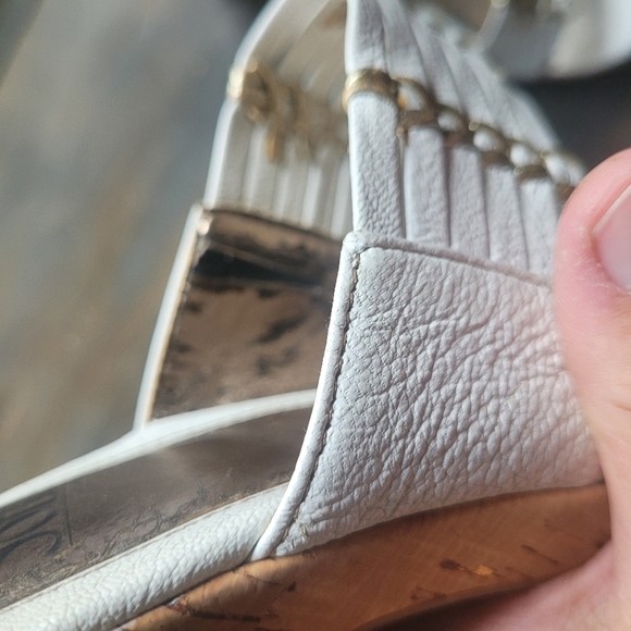 Sofft White Leather Heeled Shoes Sz.10M - Picture 9 of 9